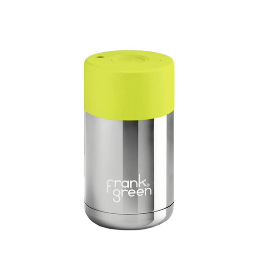 10oz Stainless Steel Ceramic - Silver/Yellow